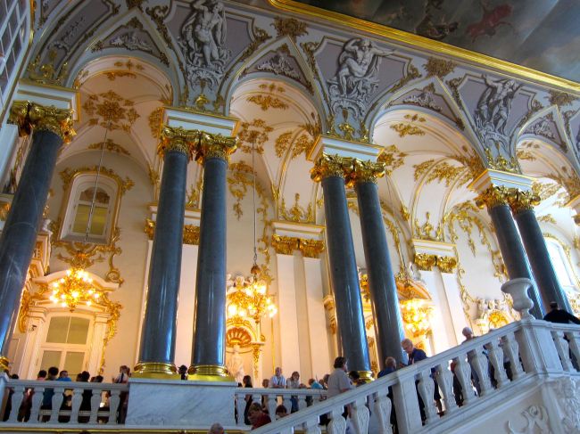 Inside Hermitage stairs