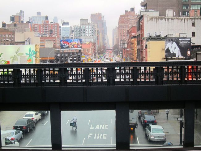 The view up 10th ave, formerly known as 'Death Avenue.'