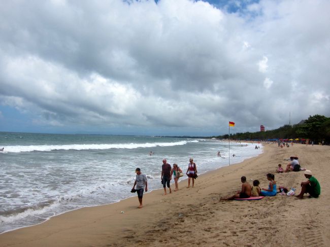 Kuta Beach High Tide