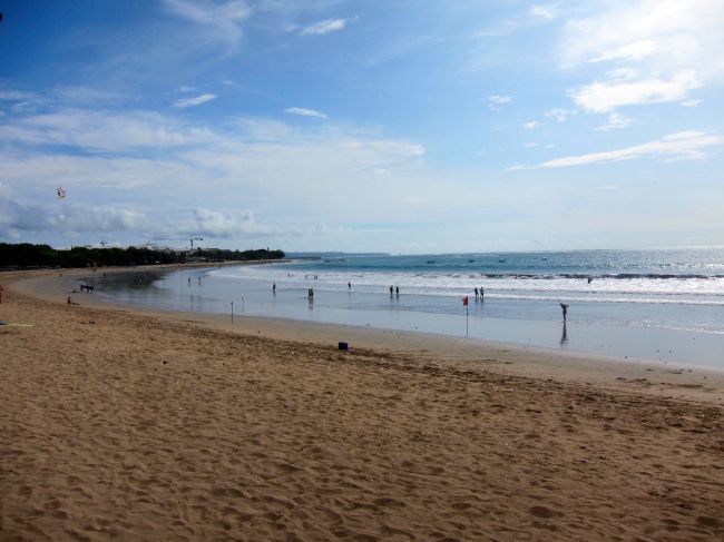 Kuta Beach Low Tide